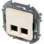 Информационная розетка RJ 45 - категория 6 - UTP - INSPIRIA - Слоновая кость