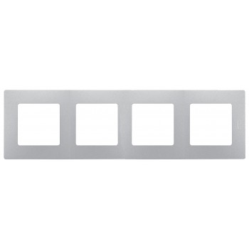 Рамка 4-я, алюминий, универсальная Etika
