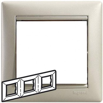 L770473 Рамка 3п гор Жемчужный Valena 