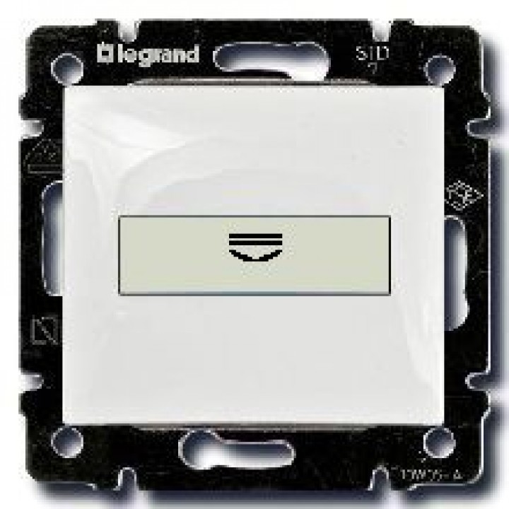 774234 Выключатель с ключ-картой c подсветкой, белый Legrand