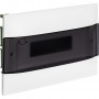 Пластиковый щиток Legrand Practibox S, для встраиваемого монтажа (в полые стены), цвет двери "Дымчатый", 1X12